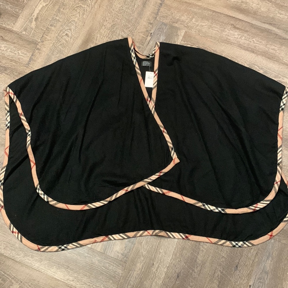 Black poncho wrap